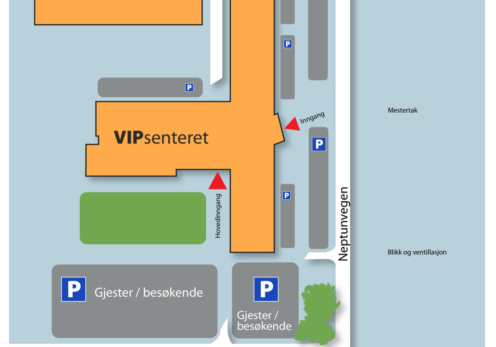 Parkering VIPsenteret
